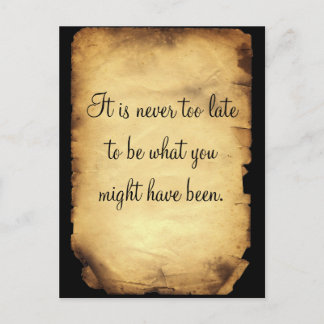 George Eliot's quote on life ポストカード