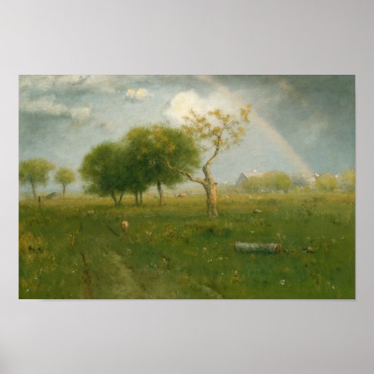 George Inness – 夏のシャワー後 ポスター (正面)
