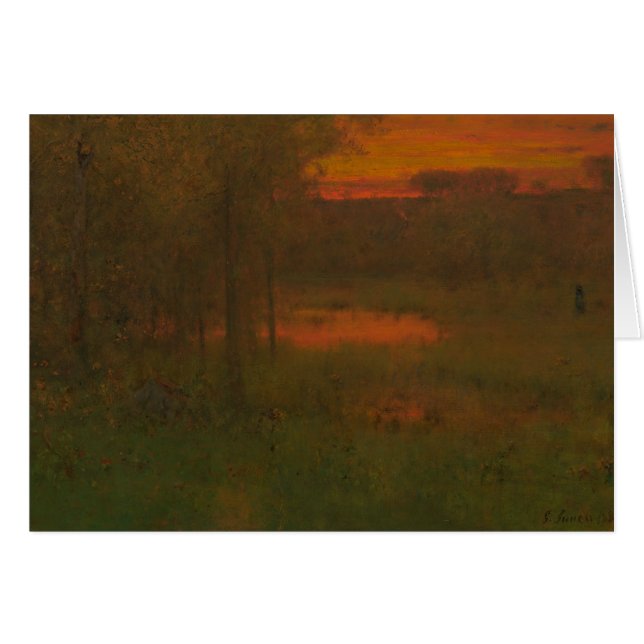 George Inness – 横、日の入り (正面横)