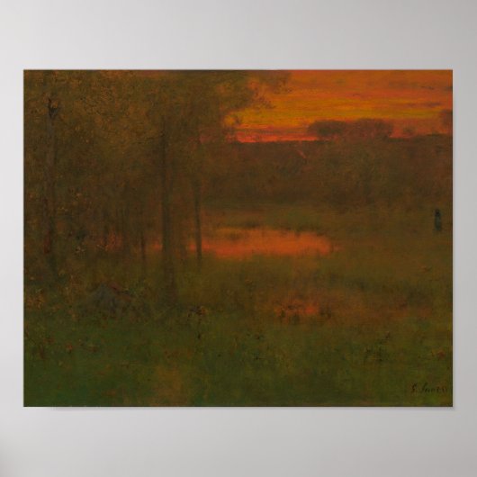 George Inness – 横、日の入り ポスター (正面)