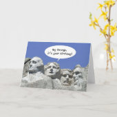 George It's Your誕生日、Mt Rushmore Card カード (黄色い花)