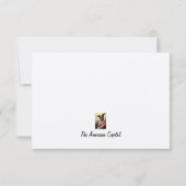 George & Martha、山・バーノン招待状/ノート・カード 招待状 (裏面)