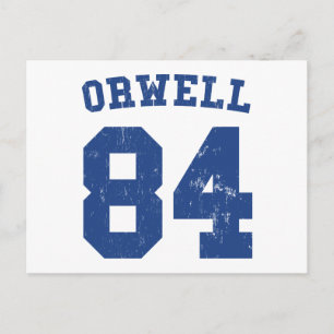 George Orwell 1984ジャージーポストカード ポストカード