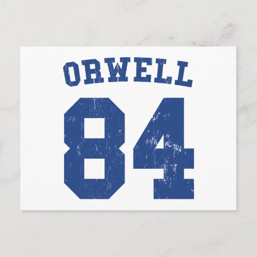 George Orwell 1984ジャージーポストカード ポストカード (正面)