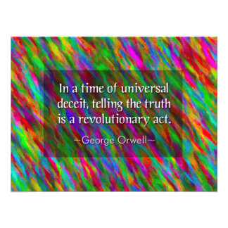 George Orwell:Universal Deceit Posterプリント フォトプリント