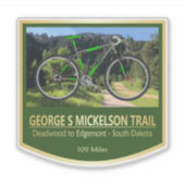 George S Mickelson Trail (bike2) シール (正面)