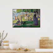 GEORGE SEURAT - 1884年日曜日の午後 ポスター (キッチン)