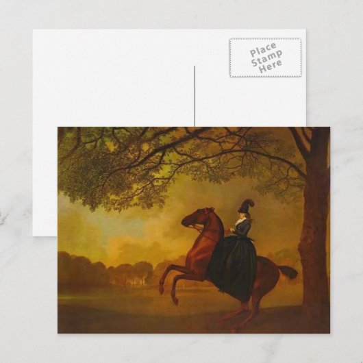 George Stubbs - Laetititia, Lady Lade ポストカード (正面/裏面)