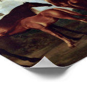 George Stubbs - Mares and Foals in a Landscape ポスター (角)