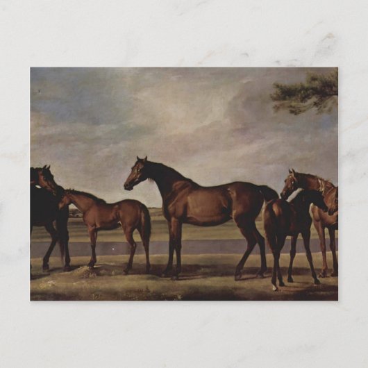 George Stubs-Mares、迫り来る嵐の前の砦 ポストカード (正面)