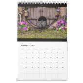 George the mouse in a log pile House calendar カレンダー (2月 2027)