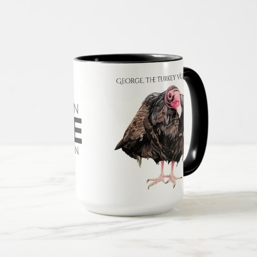 George the Turkey Vulture Mug マグカップ (正面右)