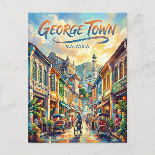 George Town Malaysia ポストカード (正面)