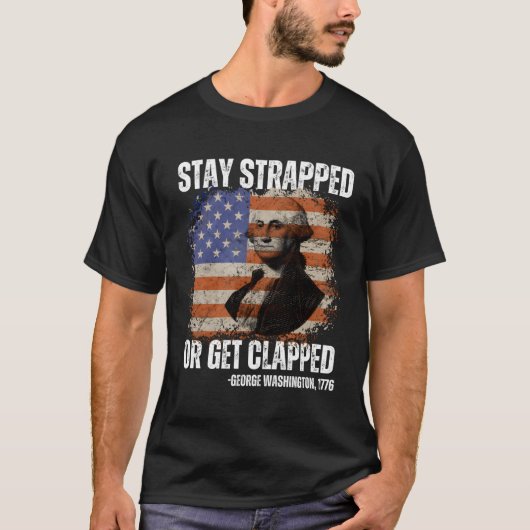 George Washington4Thで緊張した状態を保つ Tシャツ (正面)