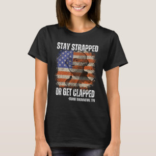 George Washington 4thで身動きしない Tシャツ