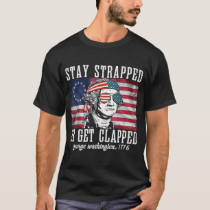 George Washington 4thで身動きしない Tシャツ