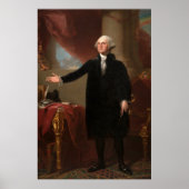 GEORGE WASHINGTON by Gilbert Stuart (Lansdone) ポスター (正面)