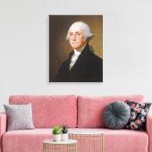 George Washington, c.1821 (キャンバス上の油) キャンバスプリント (インサイチュ (リビング))