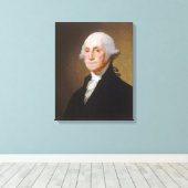 George Washington, c.1821 (キャンバス上の油) キャンバスプリント (インサイチュ (ウッドフロア))