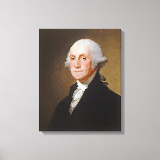 George Washington, c.1821 (キャンバス上の油) キャンバスプリント (正面)
