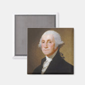 George Washington, c.1821 (キャンバス上の油) マグネット (正面/裏面)