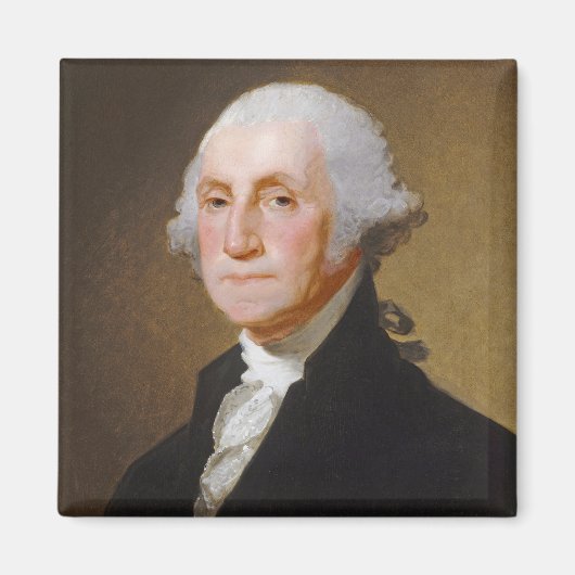 George Washington, c.1821 (キャンバス上の油) マグネット (正面)