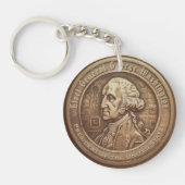 George Washington Campaign Button キーホルダー (正面)