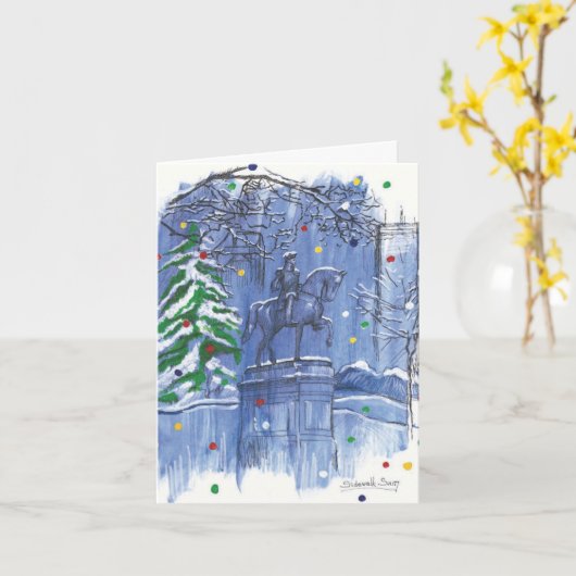 George Washington Holiday Card カード (黄色い花)