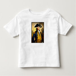 George washington in battlefield attire トドラーTシャツ
