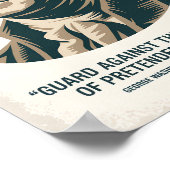 George Washington Quote American President Art ポスター (角)