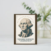 George Washington Quote American President Art ポストカード (スタンド正面)