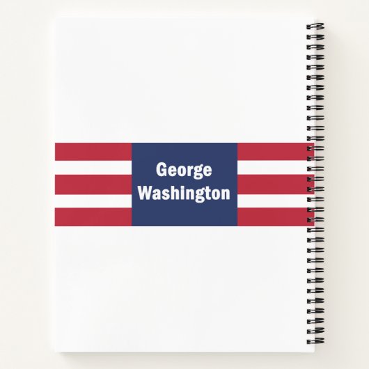 George Washington Spiral Notebook  ノートブック (裏面)