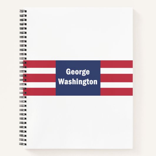 George Washington Spiral Notebook  ノートブック (正面)
