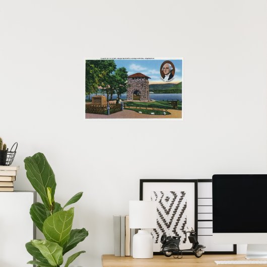 George Washington's HQ, Tower of Victory Scene ポスター (ホームオフィス)
