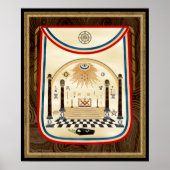 George Washington's Masonic Apron Art ポスター (正面)