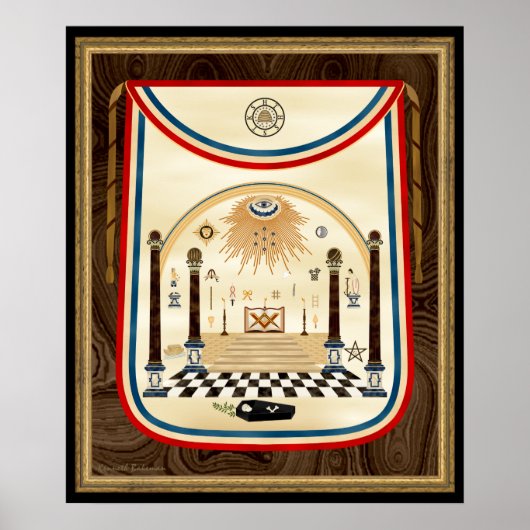 George Washington's Masonic Apron Art ポスター (正面)