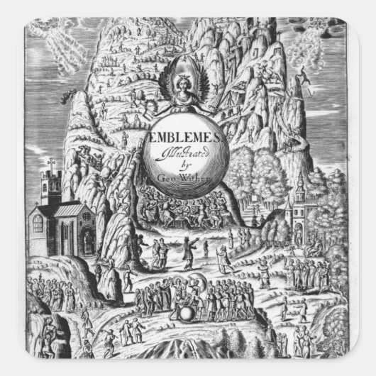 George Witherの「Emblems」への先駆け, 1635 スクエアシール (正面)