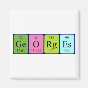 Georgesの定期的なテーブル名magnet マグネット