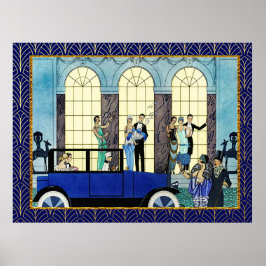 Georges Barbier - Au Revoir ポスター