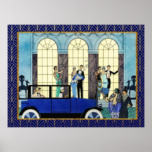 Georges Barbier - Au Revoir ポスター (正面)