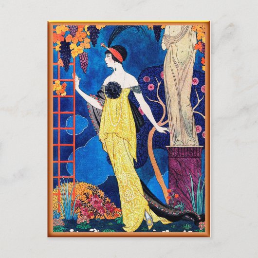 Georges Barbier - Cover of Les Modes Magazine ポストカード (正面)