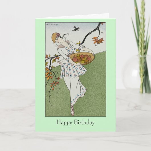 Georges Barbier French Fashion Illustration 1914 カード (正面)