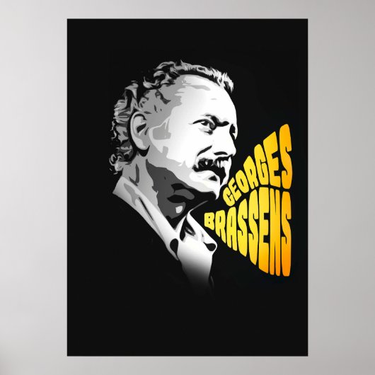 Georges Brassens ポスター (正面)