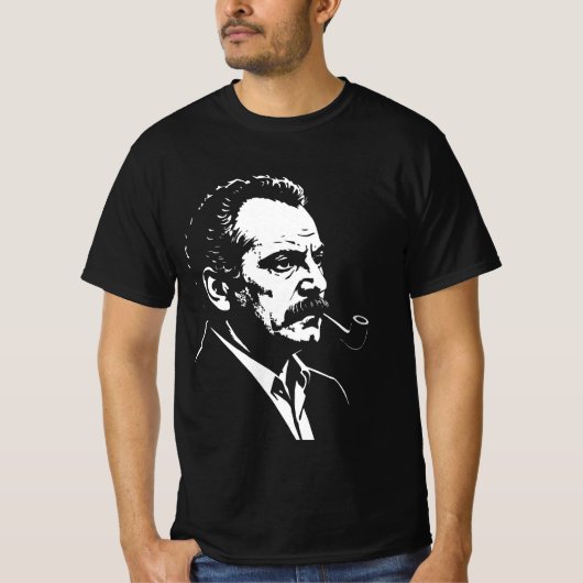 Georges Brassens – Portrait Graphique  Tシャツ (正面)
