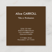 Georges de la Tour - The Fortune Teller - QR Code スクエア名刺 (裏面)