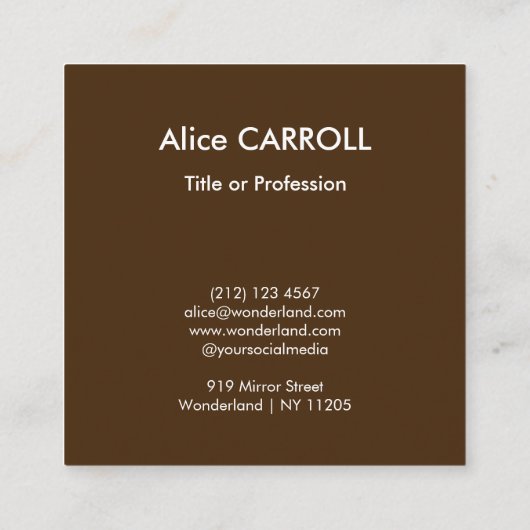 Georges de la Tour - The Fortune Teller - QR Code スクエア名刺 (裏面)