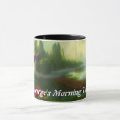 George's Morning Teaカスタマイズ可パーソナライズされた能 マグカップ (中央)