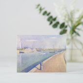 Georges Seurat – グラビネーズのチャンネル ポストカード (スタンド正面)