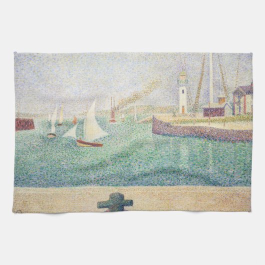Georges Seurat – 本船港の入口 キッチンタオル (横)