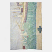 Georges Seurat – 本船港の入口 キッチンタオル (縦)